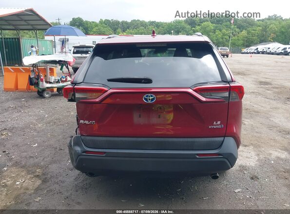 2T3MWRFV0KW036180 2019 TOYOTA RAV4 HYBRID Red 