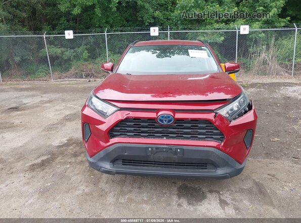 2T3MWRFV0KW036180 2019 TOYOTA RAV4 HYBRID Red Vista del cuadro de instrumentos