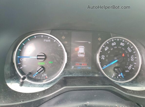 2T3MWRFV0LW082349 2020 TOYOTA RAV4 Purple Instrument cluster view