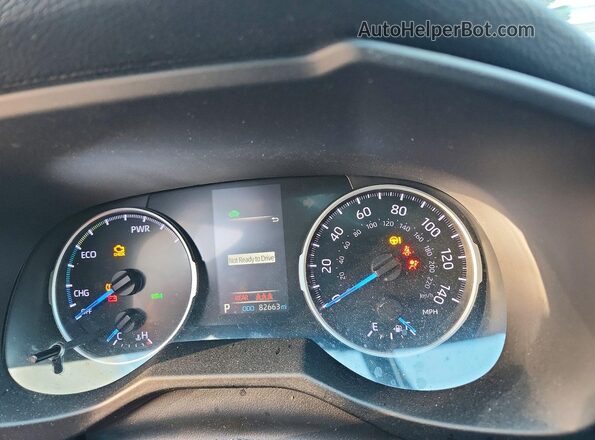 2T3MWRFV1LW053510 2020 TOYOTA RAV4 Silver Widok zestawu wskaźników