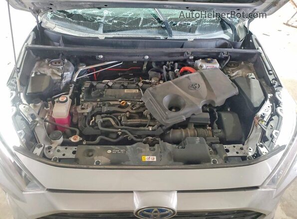 2T3MWRFV1LW053510 2020 TOYOTA RAV4 Silver Widok komory silnika