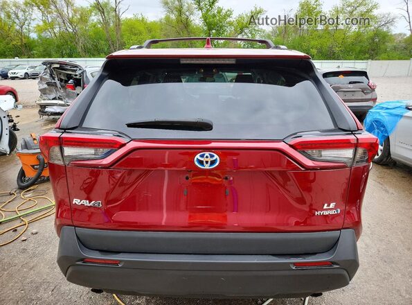 2T3MWRFV3MW127981 2021 TOYOTA RAV4 Red Հետևի տեսք