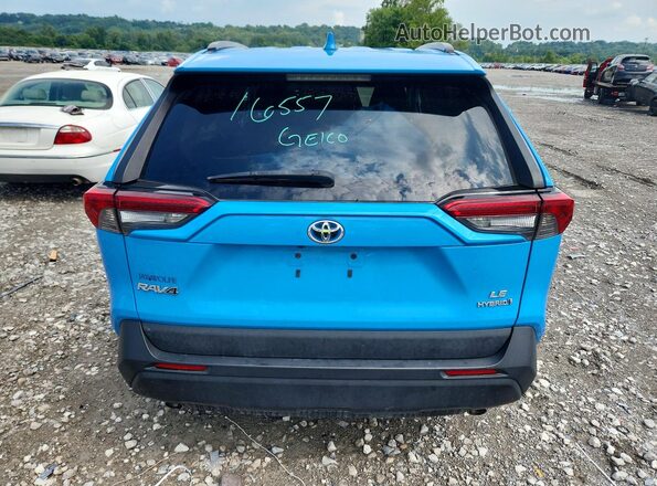 2T3MWRFV5KW001490 2019 TOYOTA RAV4 Blue უკანა ხედი