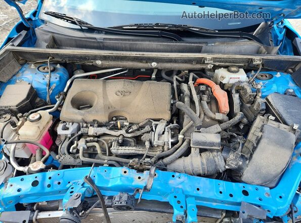 2T3MWRFV5KW001490 2019 TOYOTA RAV4 Blue უკანა სალონის ხედი