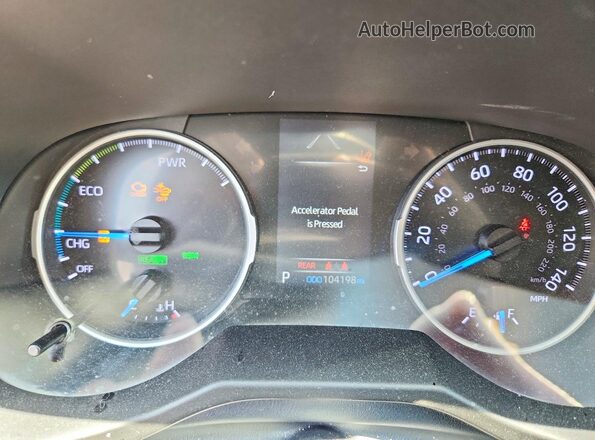 2T3MWRFV5KW001490 2019 TOYOTA RAV4 Blue ხელსაწყოთა პანელის ხედი