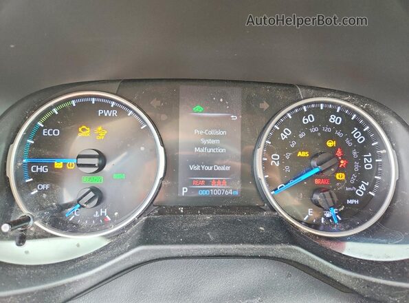 2T3MWRFV6KW007945 2019 TOYOTA RAV4 Черный Вид щитка приборов