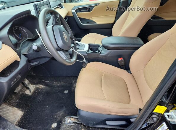 2T3MWRFV6KW007945 2019 TOYOTA RAV4 Черный Вид салона спереди