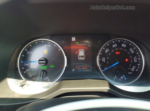 2T3MWRFV7KW014810 2019 TOYOTA RAV4 Burgundy Vista del cuadro de instrumentos