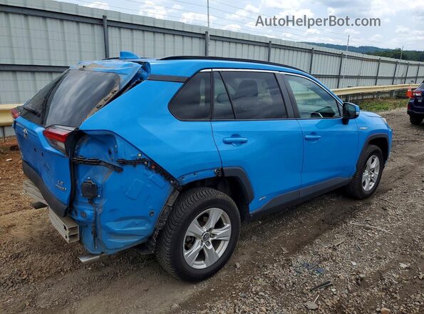 2T3MWRFV7KW018744 2019 TOYOTA RAV4 Blue Trasero derecho
