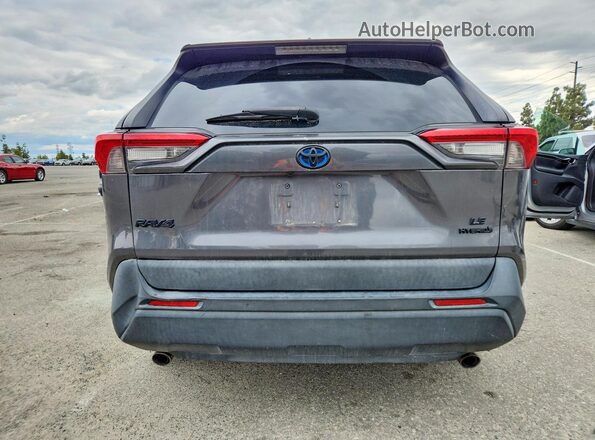 2T3MWRFV7LW055424 2020 TOYOTA RAV4 Gray Вид ззаду