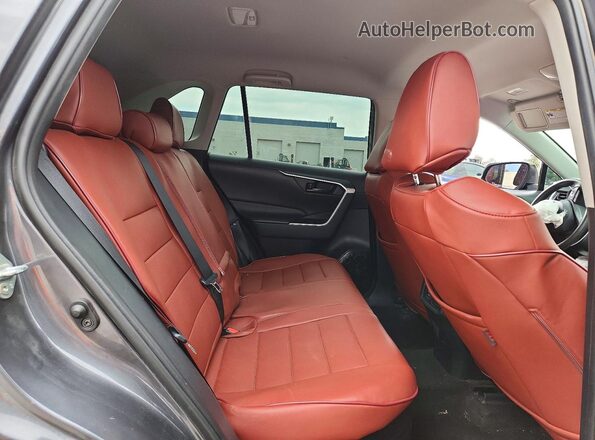 2T3MWRFV7LW055424 2020 TOYOTA RAV4 Gray Вид задніх сидінь
