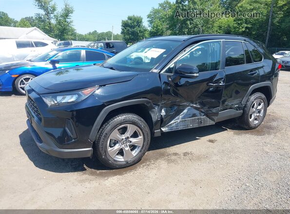 2T3MWRFV7NW145062 2022 TOYOTA RAV4 HYBRID Black წინა მარცხენა ხედი სამი მეოთხედიდან