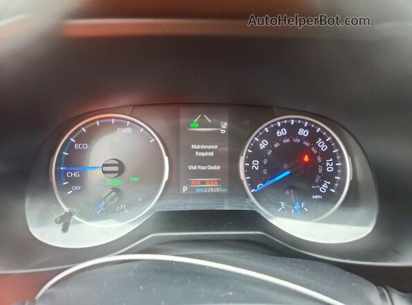 2T3MWRFV8LW047140 2020 TOYOTA RAV4 Белый Вид щитка приборов