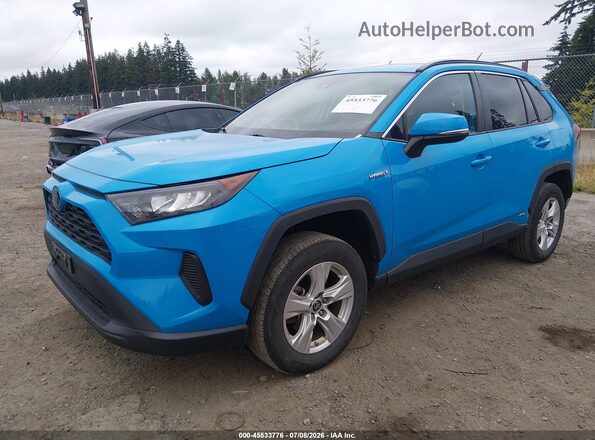 2T3MWRFV8MW117401 2021 TOYOTA RAV4 HYBRID Blue Front left