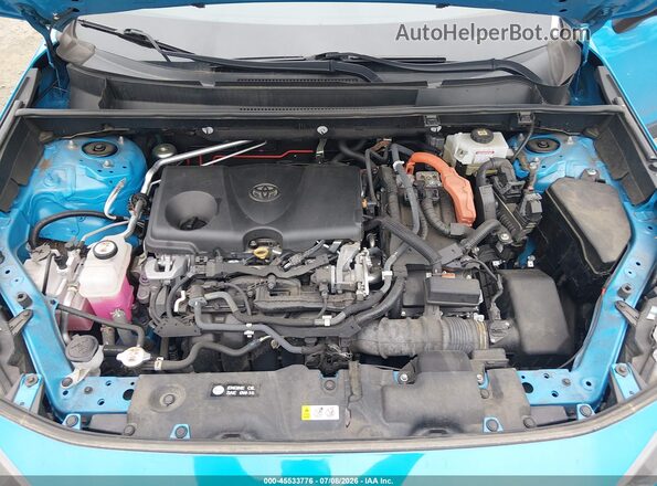 2T3MWRFV8MW117401 2021 TOYOTA RAV4 HYBRID Blue Rear view