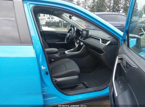 2T3MWRFV8MW117401 2021 TOYOTA RAV4 HYBRID Blue Front interior view