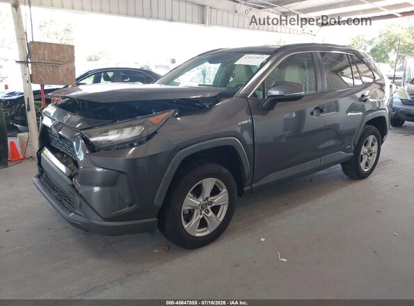 2T3MWRFVXKW004319 2019 TOYOTA RAV4 HYBRID Gray Առջևի ձախ երեք քառորդ տեսարան