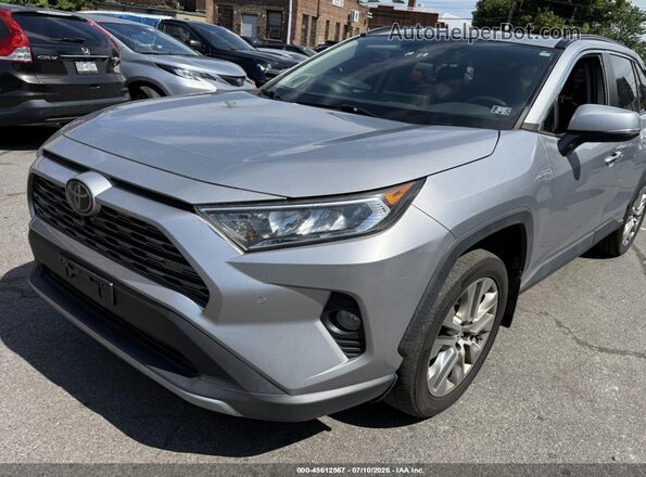 2T3N1RFV2KC054572 2019 TOYOTA RAV4 Серый Передняя левая четверть