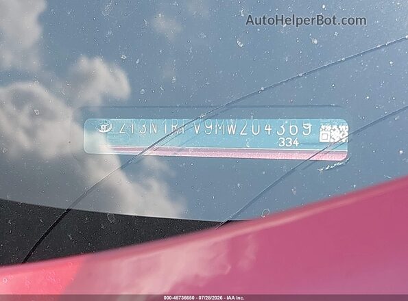 2T3N1RFV9MW204369 2021 TOYOTA RAV4 Red ძრავის განყოფილების ხედი