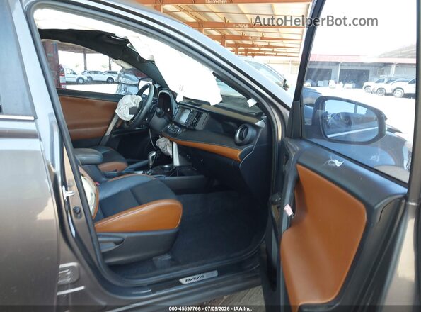 2T3NFREV1GW306613 2016 TOYOTA RAV4 Gray Vista interior delantera
