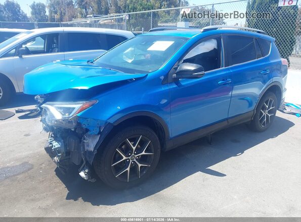 2T3NFREV1JW503319 2018 TOYOTA RAV4 Blue Front left