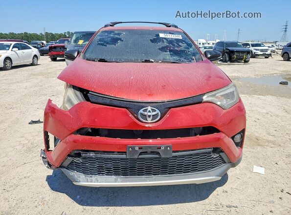 2T3NFREV4GW304743 2016 TOYOTA RAV4 Red Вид спереду