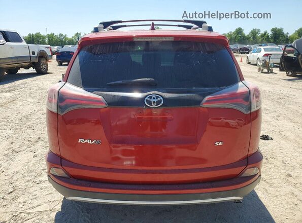 2T3NFREV4GW304743 2016 TOYOTA RAV4 Red Вид ззаду