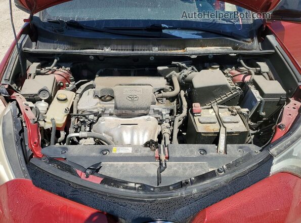 2T3NFREV4GW304743 2016 TOYOTA RAV4 Red Вид підкапотного простору