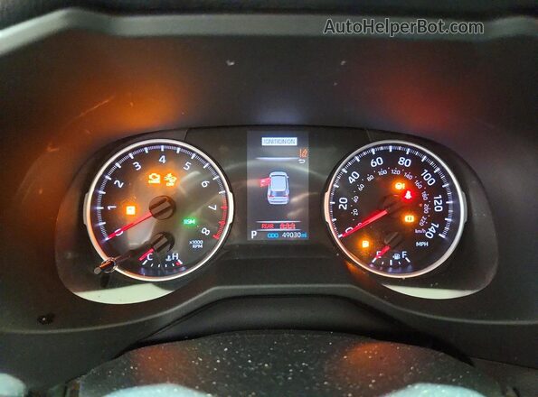 2T3P1RFV0MC150714 2021 TOYOTA RAV4 White Вид щитка приладів