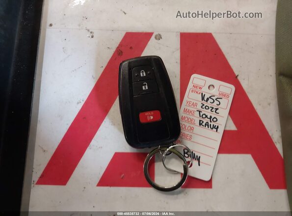 2T3P1RFV0NW301082 2022 TOYOTA RAV4 Gray Առջևի վահանակի տեսք