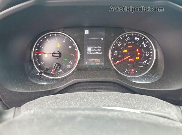 2T3P1RFV0NW312308 2022 TOYOTA RAV4 Gray Вид щитка приладів
