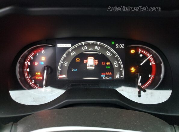 2T3P1RFV0PC370617 2023 TOYOTA RAV4 White Вид щитка приладів