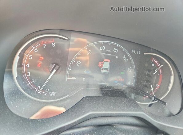 2T3P1RFV0SW596518 2025 TOYOTA RAV4 Gray Սարքավորումների վահանակի տեսք