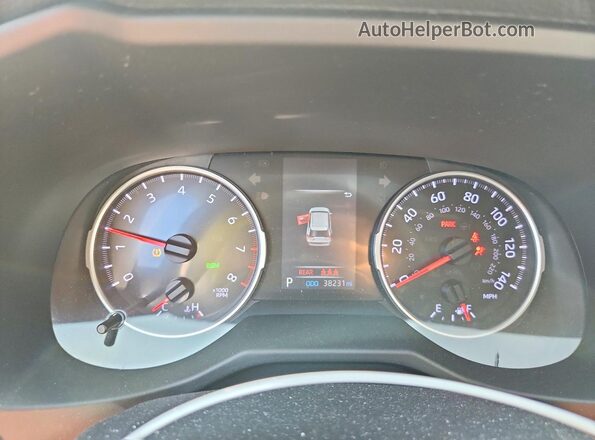 2T3P1RFV1LW111692 2020 TOYOTA RAV4 Silver ხელსაწყოთა პანელის ხედი