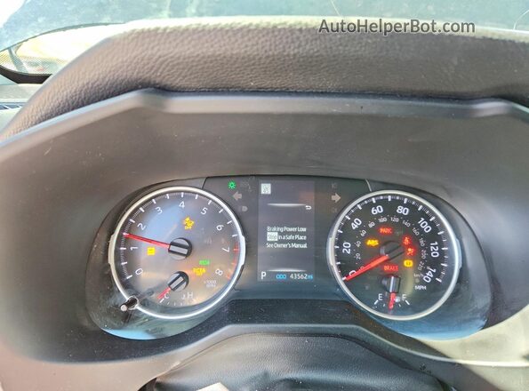 2T3P1RFV1NC287713 2022 TOYOTA RAV4 Black ხელსაწყოთა პანელის ხედი