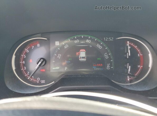 2T3P1RFV1PC372702 2023 TOYOTA RAV4 White Вид щитка приладів