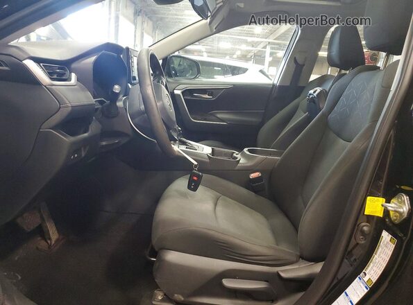 2T3P1RFV2KW006433 2019 TOYOTA RAV4 Black წინა სალონის ხედი