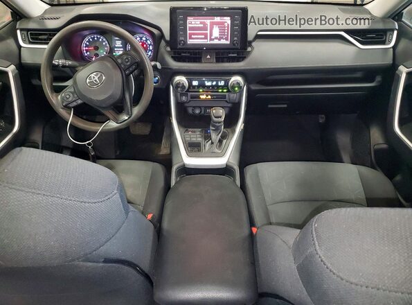 2T3P1RFV2KW006433 2019 TOYOTA RAV4 Black წინა პანელის ხედი