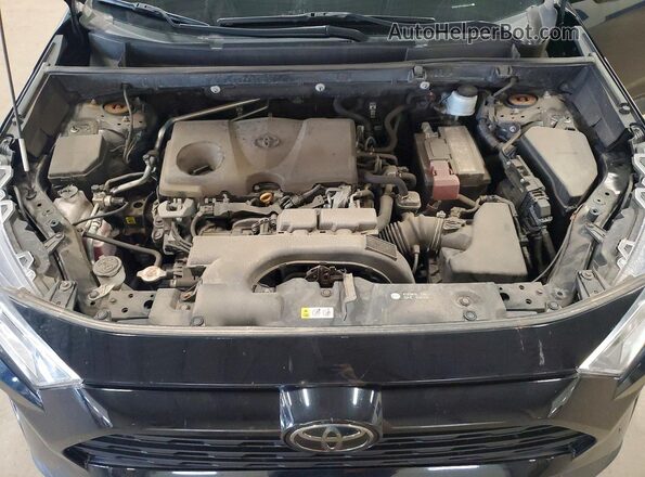 2T3P1RFV2KW006433 2019 TOYOTA RAV4 Black ძრავის განყოფილების ხედი