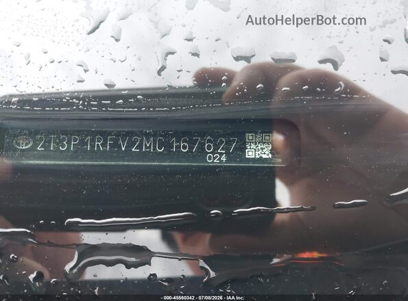 2T3P1RFV2MC167627 2021 TOYOTA RAV4 Gray Engine compartment view