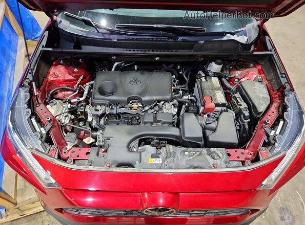 2T3P1RFV2NW306607 2022 TOYOTA RAV4 Maroon Widok komory silnika