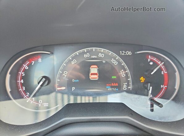 2T3P1RFV2RC477946 2024 TOYOTA RAV4 Charcoal ხელსაწყოთა პანელის ხედი