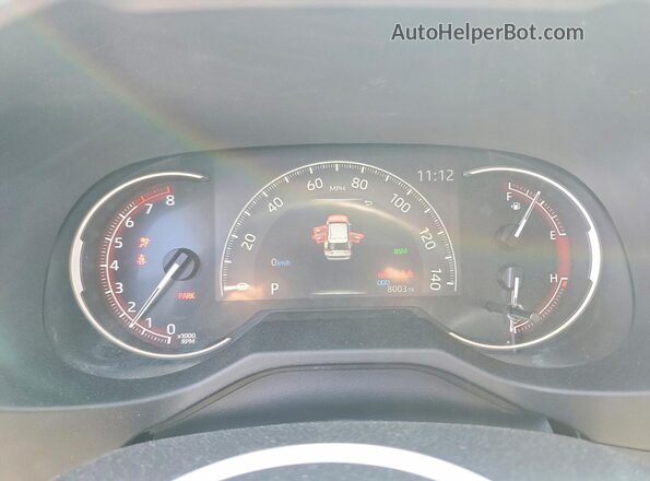 2T3P1RFV2SW558644 2025 TOYOTA RAV4 Blue Instrument cluster view