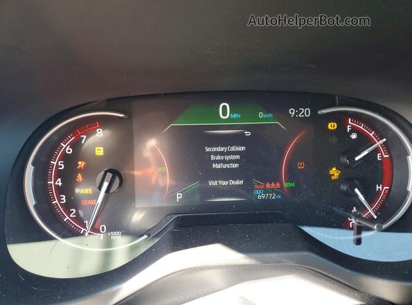 2T3P1RFV3PW383571 2023 TOYOTA RAV4 Black Widok zestawu wskaźników