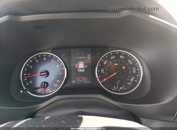 2T3P1RFV4KC010498 2019 TOYOTA RAV4 Blue Widok tylnych siedzeń