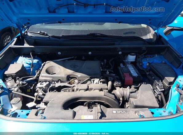 2T3P1RFV4KC010498 2019 TOYOTA RAV4 Blue Widok z tyłu