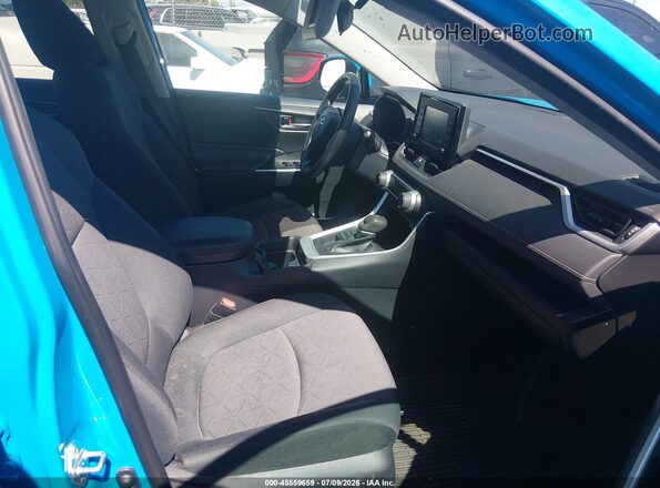 2T3P1RFV4KC010498 2019 TOYOTA RAV4 Blue Widok wnętrza z przodu