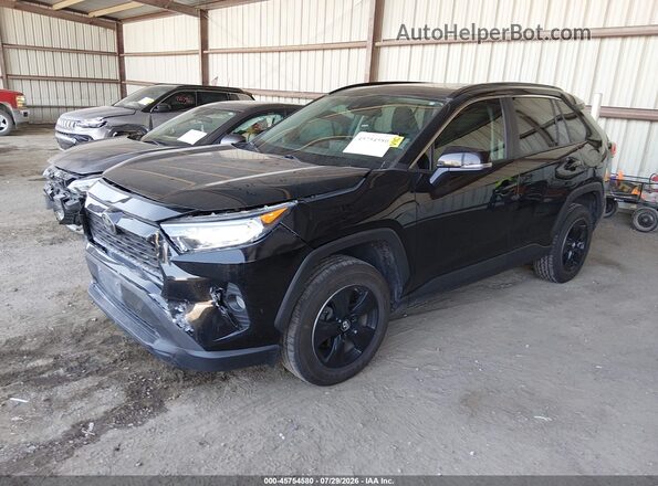2T3P1RFV4KC017967 2019 TOYOTA RAV4 Black Առջևի ձախ երեք քառորդ տեսարան