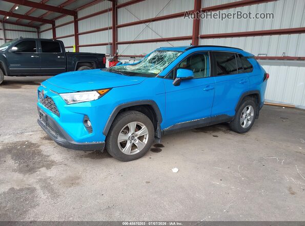 2T3P1RFV4LW117437 2020 TOYOTA RAV4 Синий Передняя левая четверть
