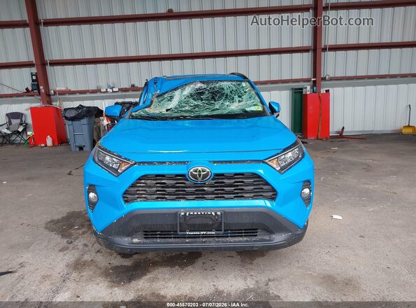 2T3P1RFV4LW117437 2020 TOYOTA RAV4 Синий Вид щитка приборов